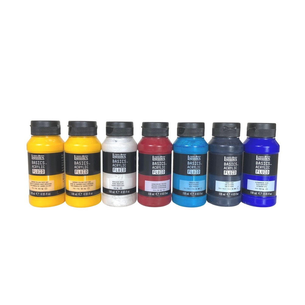 Liquitex Basic Fluid Acrylic Paint 4oz. Bottle Lot New Art Crafts